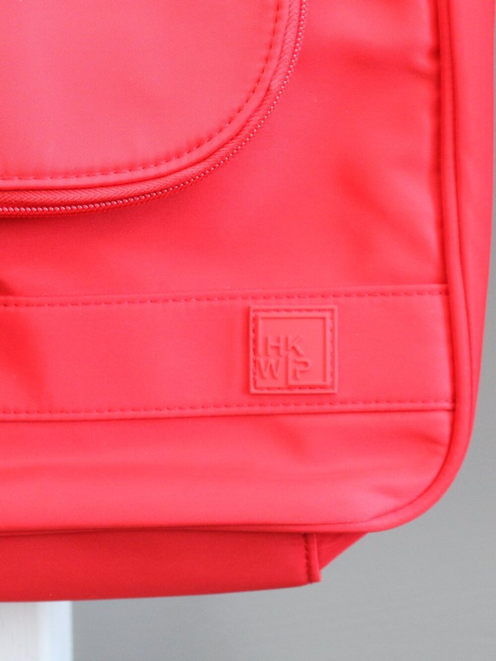 IHKWIP Metro Messenger Crossbody Nylon Bag Red Black - Picture 7 of 8